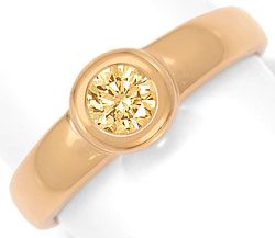 Foto 1 - Rosegold-Ring Brillant-Solitär 0,51ct Gold Bronze Farbe, S3163