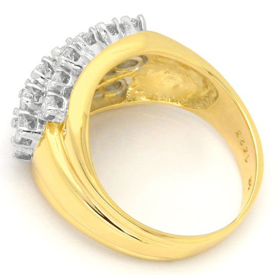 Foto 3 - Brillanten-Ring 0,80ct Lupenrein 14K Gelbgold-Weißgold, S4138
