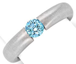 Foto 1 - Goldring Diamant Blau Fancy Intense Blue Treated, S9076